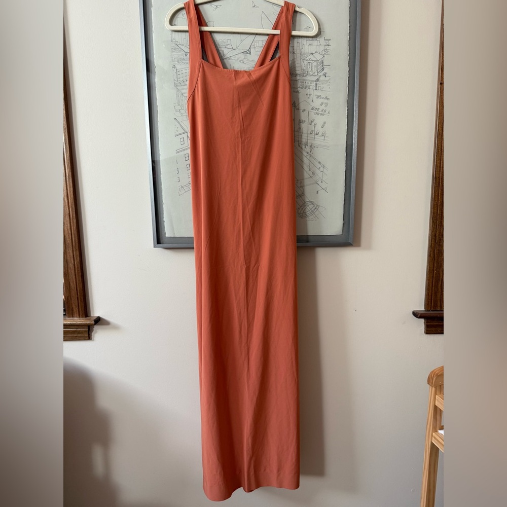 Athleta “Arrival” Maxi Dress in Orange NWT - Size Large